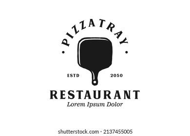 Vintage Retro Italian Pizza Pizzeria Spatula Logo design inspiration