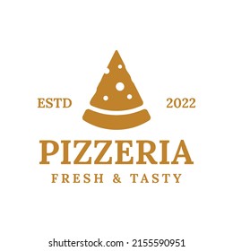Vintage Retro Italian Pizza Pizzeria logo design inspiration