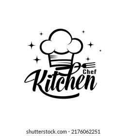 Vintage Retro Kitchen Chef for cooking kitchen restaurant logo design, Kitchen Chef Design Logo Template