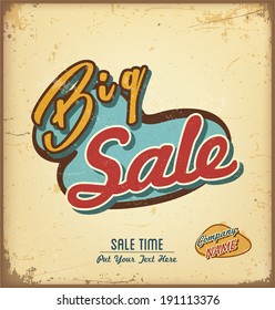 Vintage and retro label