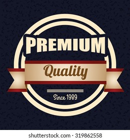 Vintage and retro label design, vector illustration