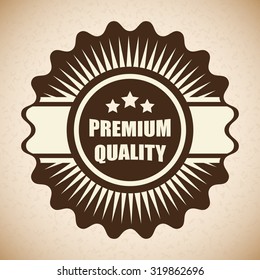 Vintage and retro label design, vector illustration