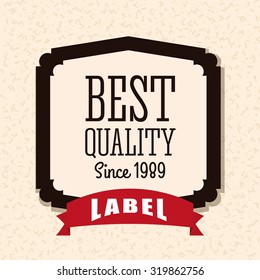 Vintage and retro label design, vector illustration