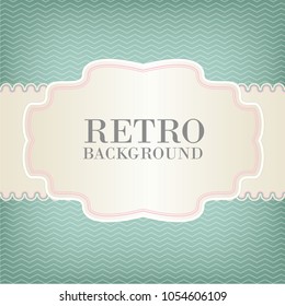 vintage retro label. vector illustration