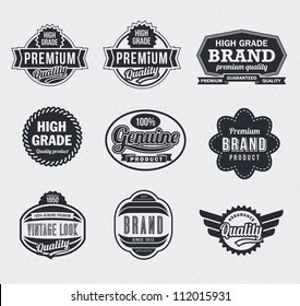Vintage retro labels and tags