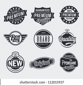 Vintage retro labels and tags