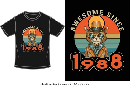 Vintage, Retro Limited Edition T shirt Design Vector, black background.
This design can be used commercially.

