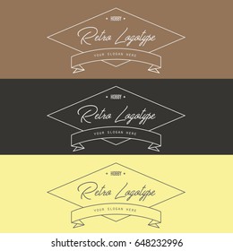 Vintage and retro Logo.