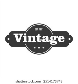 Modelo de design de logotipo retro vintage. Logotipo vintage isolado em fundo branco