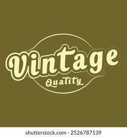 vintage retro logo design, vintage text stylist logo, vintage stock style logo