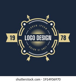 vintage retro logo emblem, vector emblem, sign vector, label stamp