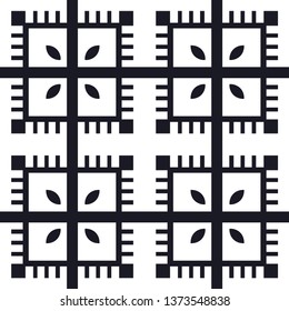 Vintage retro modern art deco ornamental seamless pattern