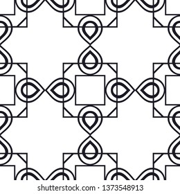 Vintage retro modern art deco ornamental seamless pattern