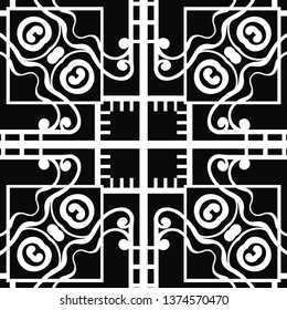 Vintage retro modern art deco ornamental seamless pattern