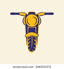 vintage retro vintage motorcycle logo illustration