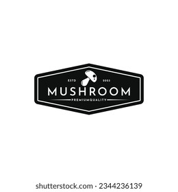 vintage retro mushroom logo design ideas