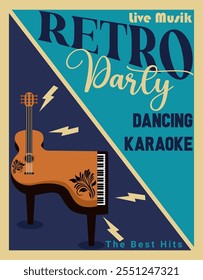Vintage Retro Music Poster Unframed Prints