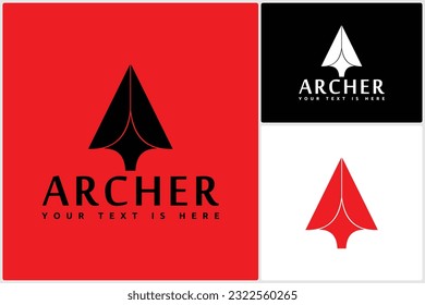 Vintage Retro Native Arrowhead Speer for Arrow Jagd Hipster Symbol Logo Vectordesign
