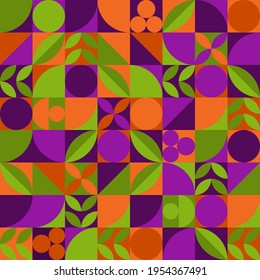 Vintage retro nature abstract vector seamless pattern.
