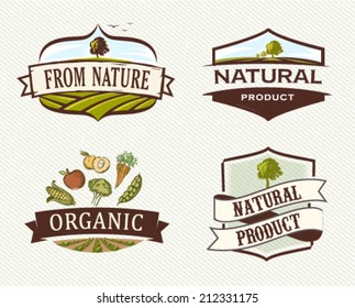 Vintage & Retro Organic Badges