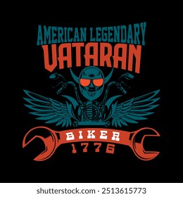 Vintage Retro Original Old Brand Classic Motorcycle And Legendary Motor Biker  Vector Tshirt Design Illustration