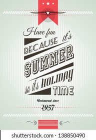Vintage retro page template for a variety of purposes: website home page, old style flyers, book covers or vintage posters.