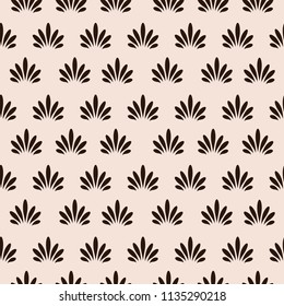 Vintage, retro palmette seamless vector pattern