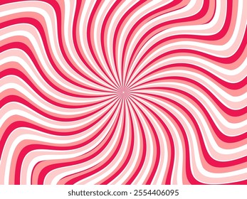 Vintage retro pattern background. Colorful grunge wave wallpaper. Vector illustration. Rotate party background pattern.