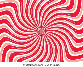 Vintage retro pattern background. Colorful grunge wave wallpaper. Vector illustration. Rotate party background pattern.