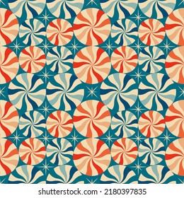 Vintage retro pattern with Christmas sweets. Christmas background 