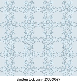 vintage retro pattern on blue background