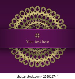 Vintage retro pattern. Vector illustration. template, invitation