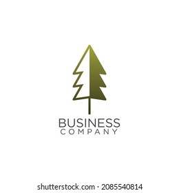 vintage retro pine logo design vector, village and forest logo design