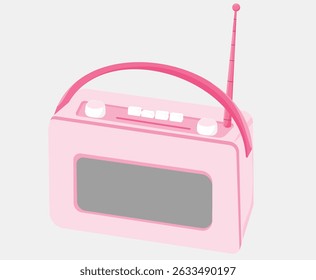 Vintage Retro Radio with Antique Design for Classic Interior Decor