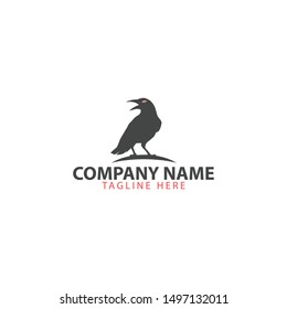 Vintage Retro Raven Logo Red Eye Stock Vector (Royalty Free) 1497132011 ...