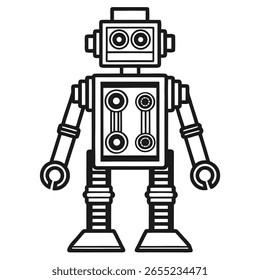 vintage retro robot machine vintage technology
