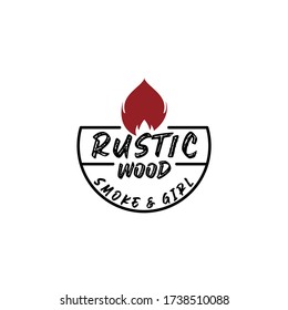 Vintage Retro Rustic BBQ Grill, Barbecue, Barbeque Label Stamp Logo design vector