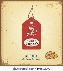 Vintage and retro sale label 