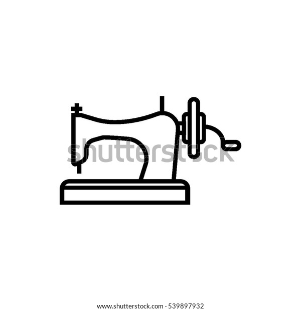 Vintage Retro Sewing Machine Stock Vector Royalty Free 539897932