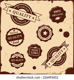 Vintage retro stamp