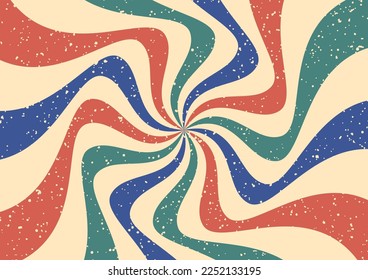 Vintage Retro Style Background With Grunge Texture, Vintage Retro Background
