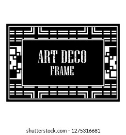 Vintage retro style invitation in Art Deco. Creative template in style of 1920s. Vector illustration. EPS 10
