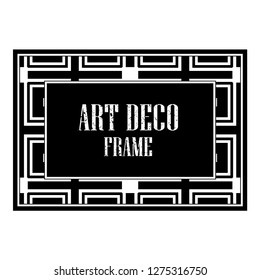 Vintage retro style invitation in Art Deco. Creative template in style of 1920s. Vector illustration. EPS 10