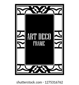 Vintage retro style invitation in Art Deco. Creative template in style of 1920s. Vector illustration. EPS 10