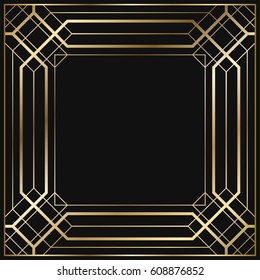 Vintage Retro Style Invitation Art Deco Stock Vector (Royalty Free ...