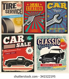 Ilustraciones Imagenes Y Vectores De Stock Sobre Vintage Auto