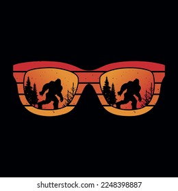 Vintage, Retro Sunglass Bigfoot design