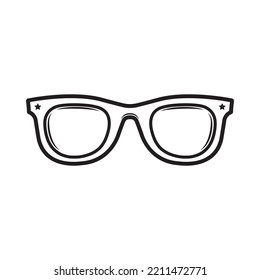 Vintage retro sunglasses summer. Can be used like emblem, logo, badge, label. mark, poster or print. Monochrome Graphic Art. Vector Illustration.
