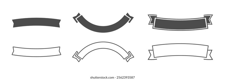 vintage and retro symbols, ribbons, frames, elements.