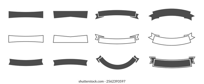 vintage and retro symbols, ribbons, frames, elements.
